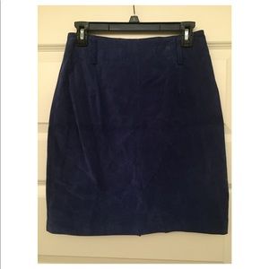 Leather & suede EXPRESS skirt